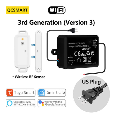 Garage Door Sensor Opener Controller Remote WiFi Switch