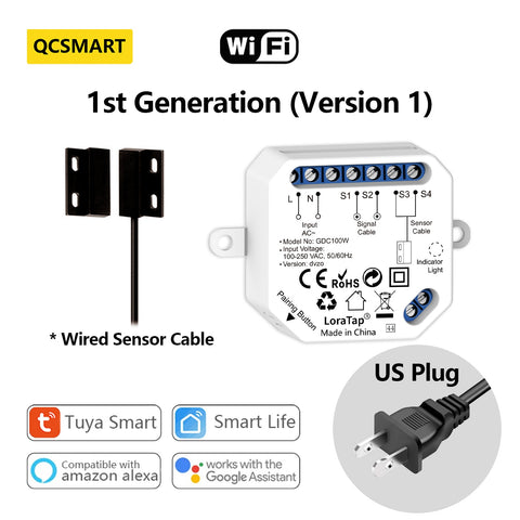 Garage Door Sensor Opener Controller Remote WiFi Switch