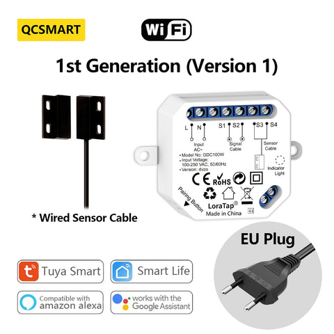 Garage Door Sensor Opener Controller Remote WiFi Switch