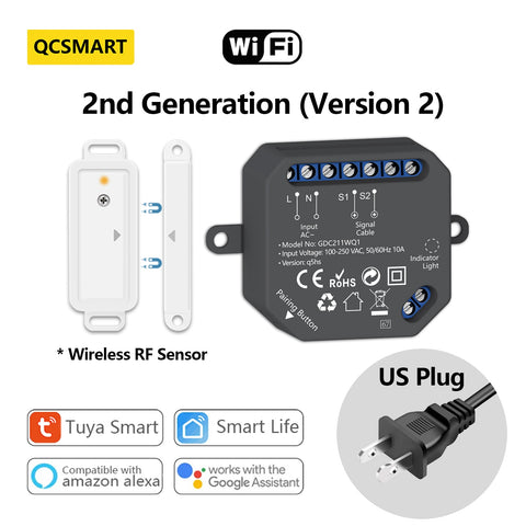 Garage Door Sensor Opener Controller Remote WiFi Switch