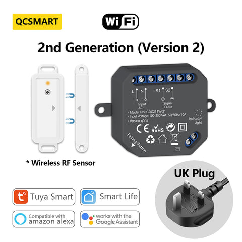 Garage Door Sensor Opener Controller Remote WiFi Switch