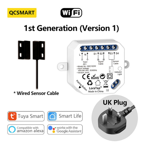 Garage Door Sensor Opener Controller Remote WiFi Switch