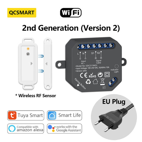 Garage Door Sensor Opener Controller Remote WiFi Switch
